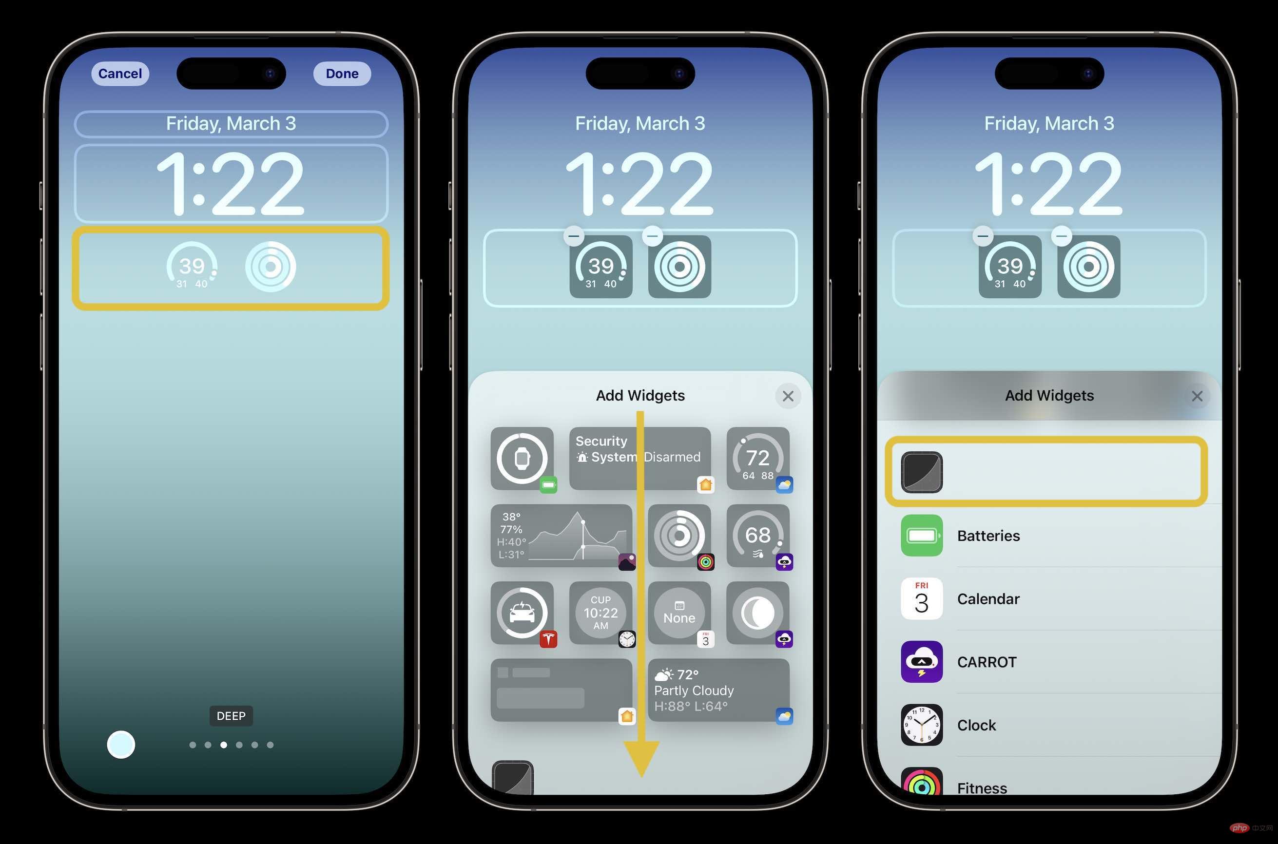 Voici comment effacer les widgets de lécran de verrouillage sur iPhone