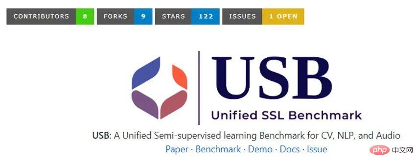 USB: The first semi-supervised classification learning benchmark that unifies visual, language and audio classification tasks