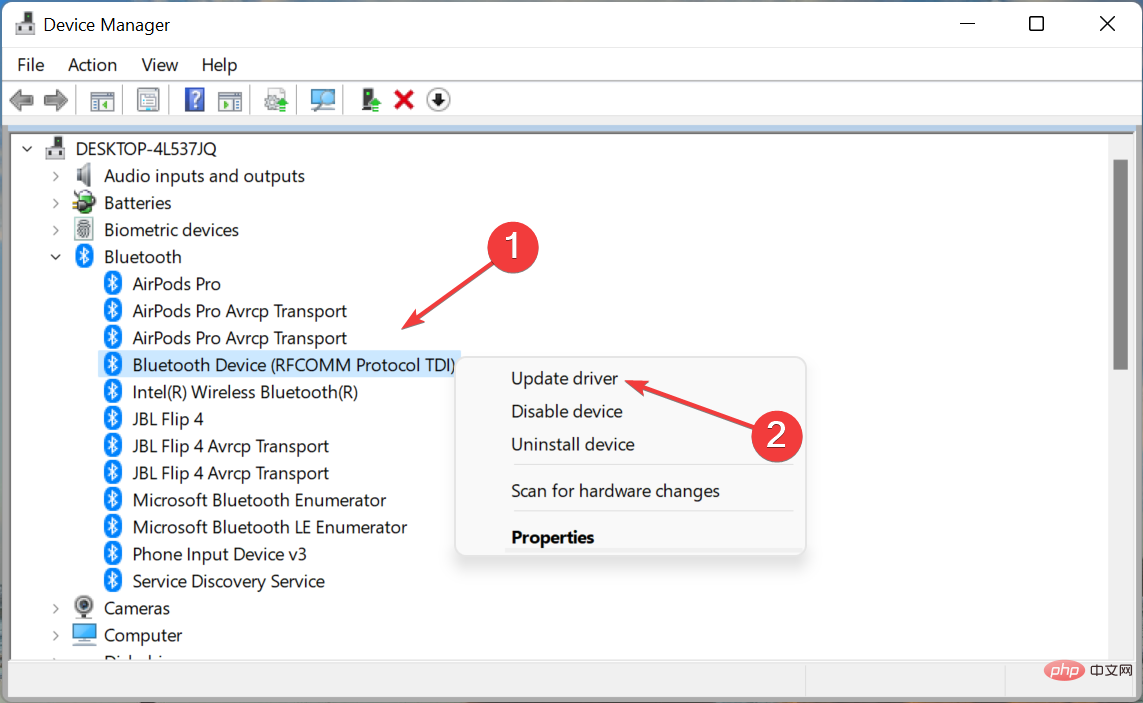 Update-bluetooth-driver