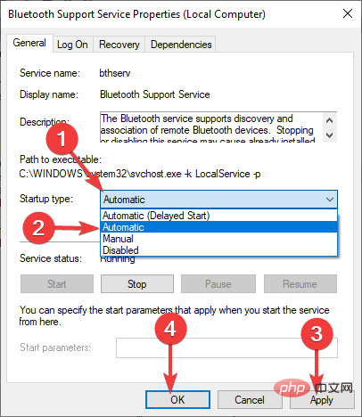 Automatic-Bluetooth-Support-Service