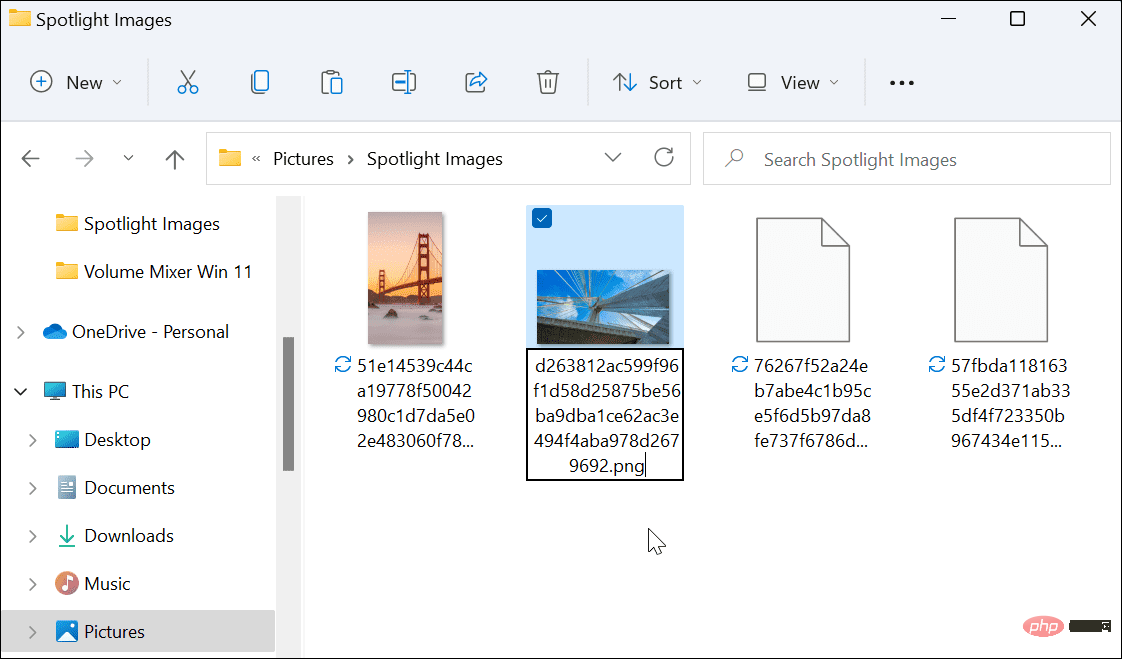 Bagaimana untuk menyimpan imej koleksi Spotlight pada Windows 11