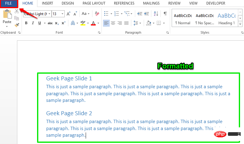 How to convert Microsoft Word files to PowerPoint slides