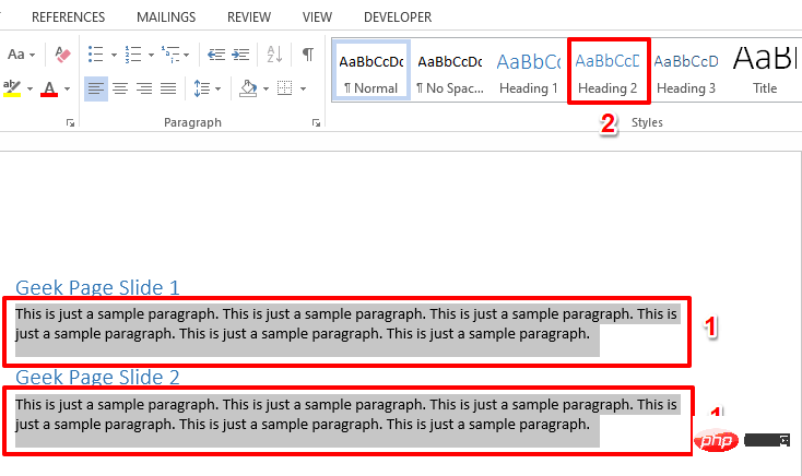 How to convert Microsoft Word files to PowerPoint slides