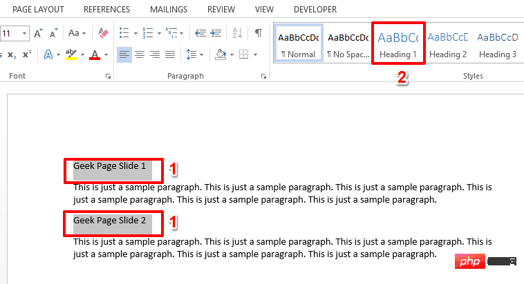 How to convert Microsoft Word files to PowerPoint slides