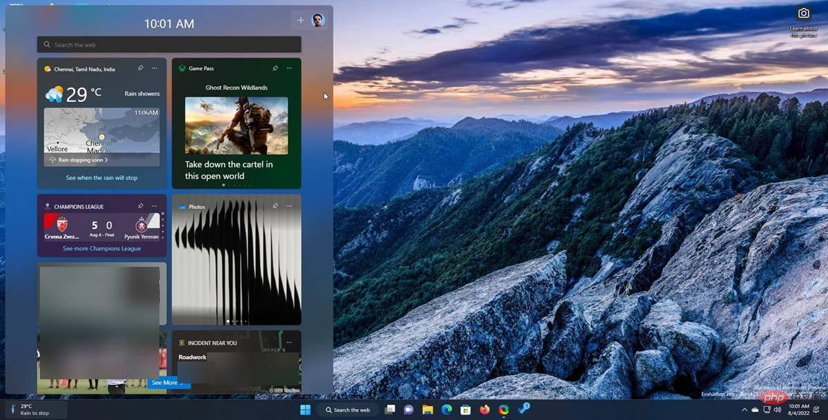 Windows 11 Insider Preview Build 25174 führt das Game Pass-Widget ein