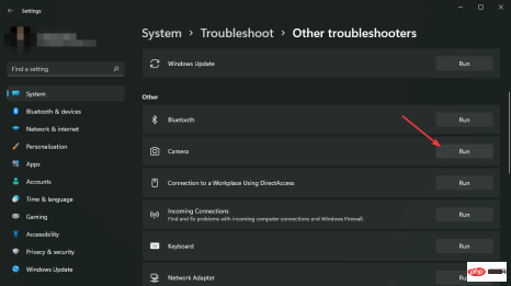 Run-camera-troubleshooter