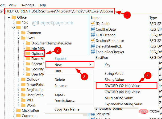 How to modify the number of undo levels in Excel