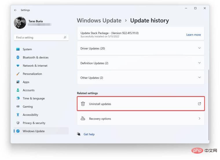 Heres how to uninstall Windows 11 updates