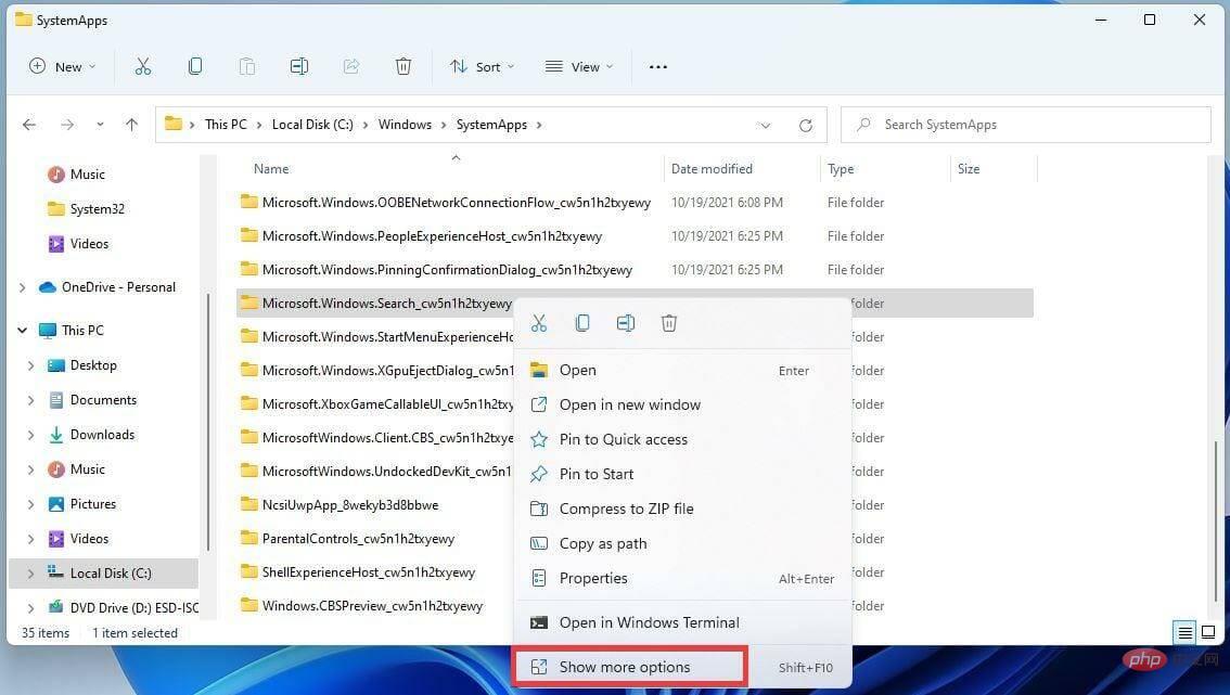 Comment désactiver la recherche sur Windows 11