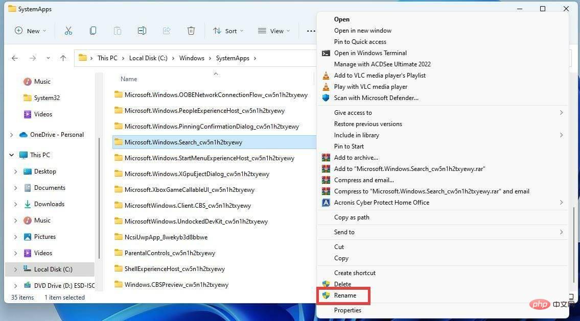 Comment désactiver la recherche sur Windows 11