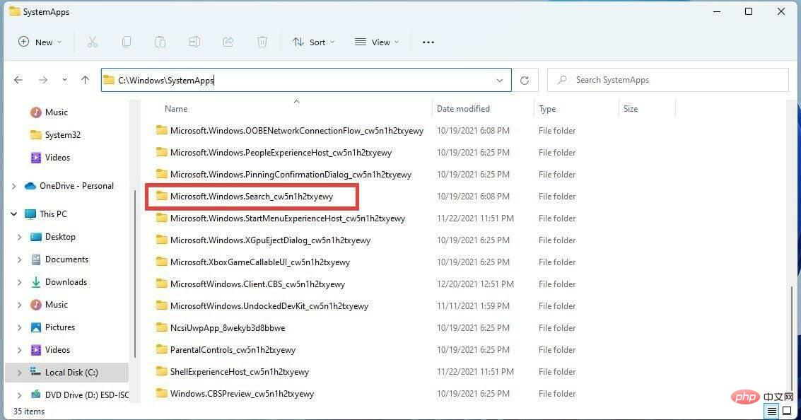 Comment désactiver la recherche sur Windows 11