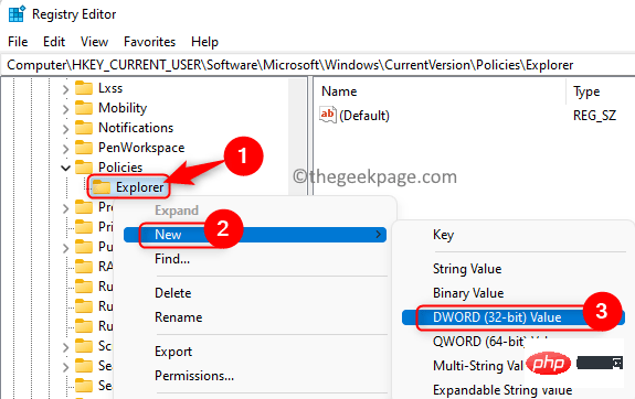 Registry-User-Software-Microsoft-Windows-Policies-Explorer-create-new-entry-min