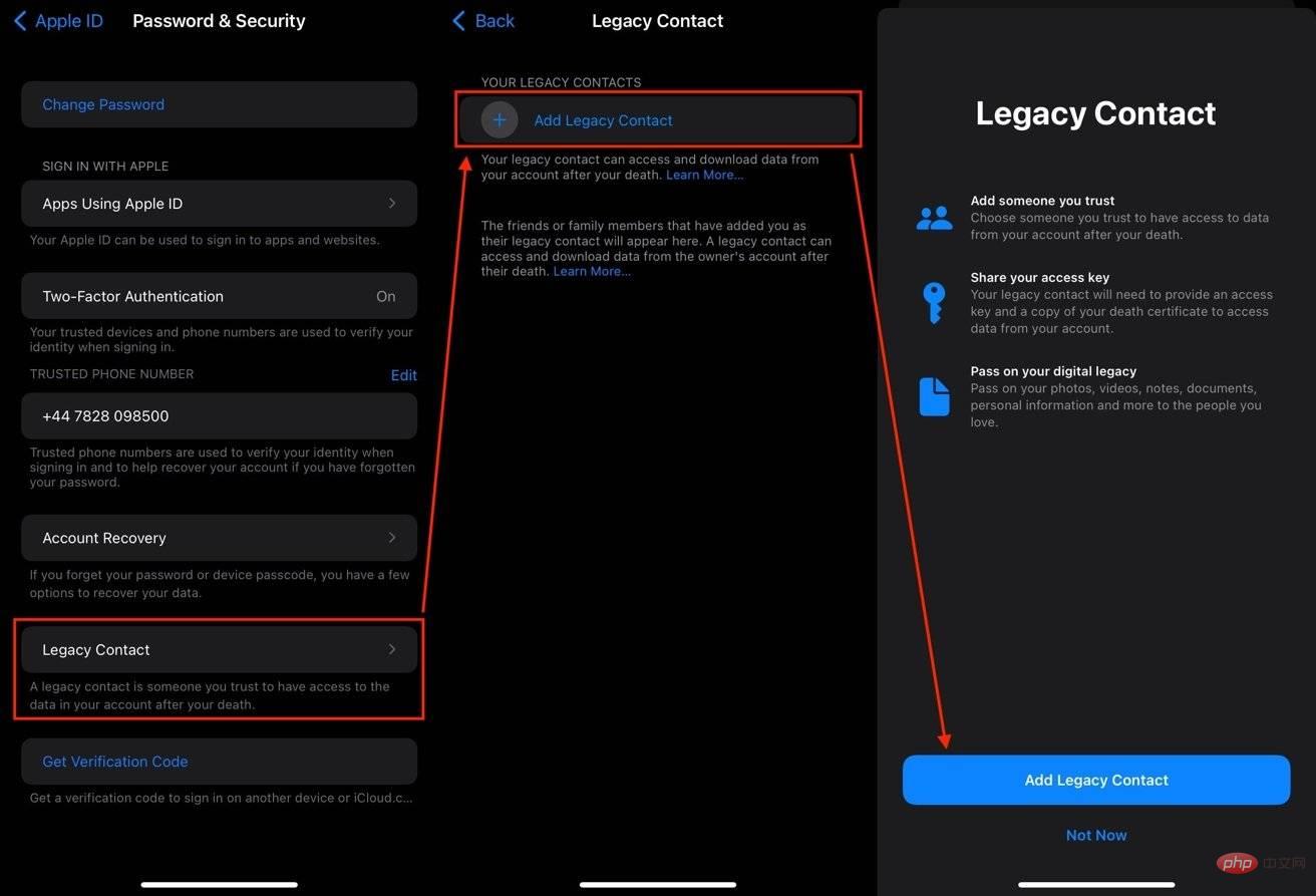 How to set up legacy contacts in iOS 15