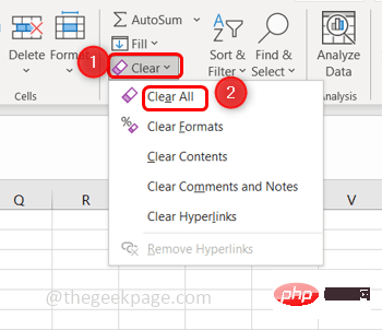 如何修復無法在 Microsoft Excel 中新增行/列