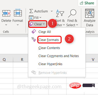 如何修復無法在 Microsoft Excel 中新增行/列