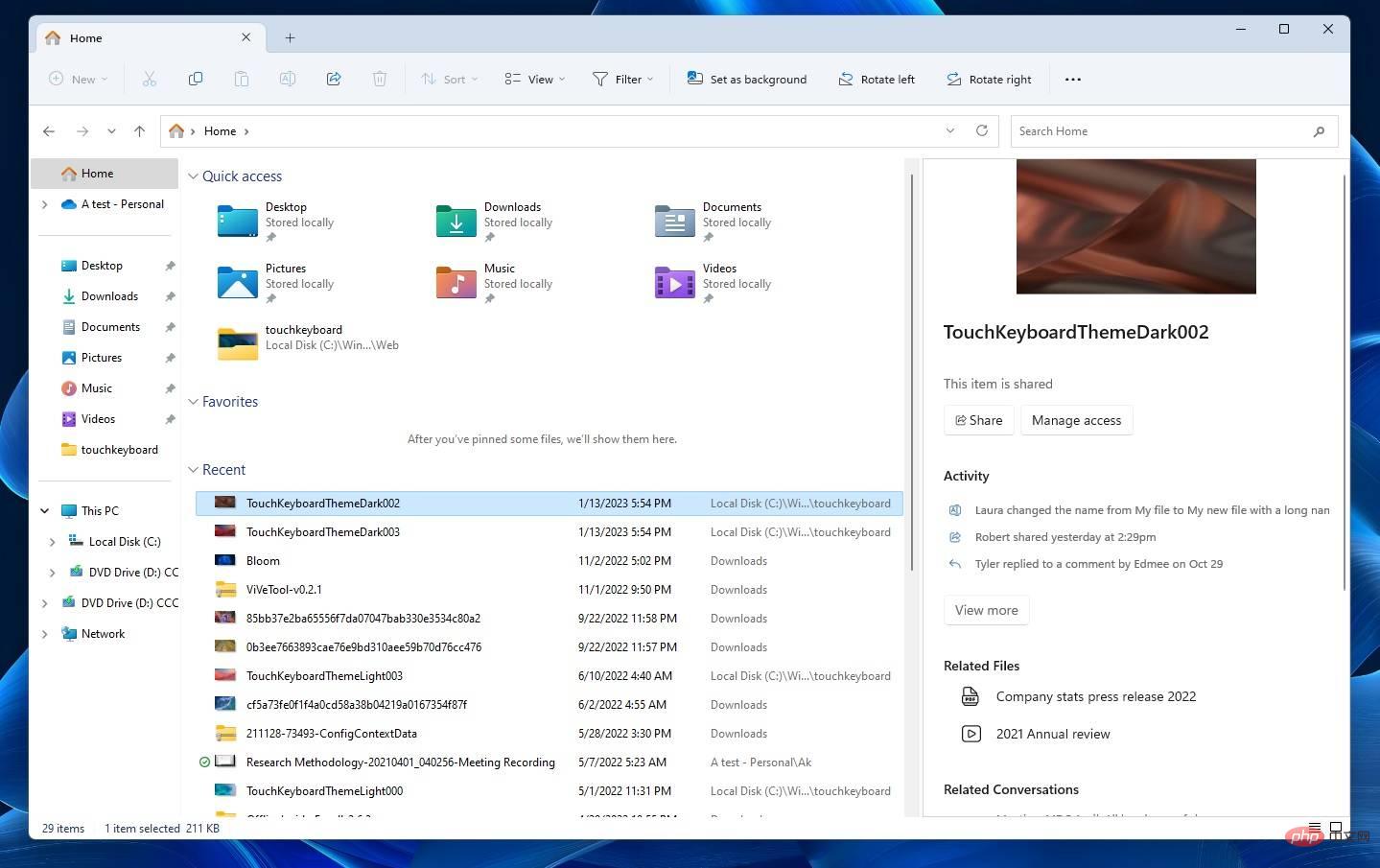 Dapatkan File Explorer Windows 11 yang baru bocor dengan reka bentuk moden