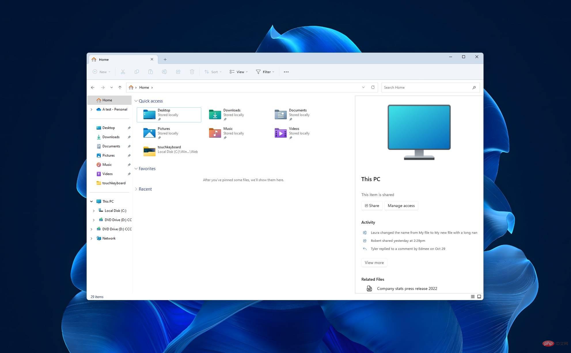 Dapatkan File Explorer Windows 11 yang baru bocor dengan reka bentuk moden