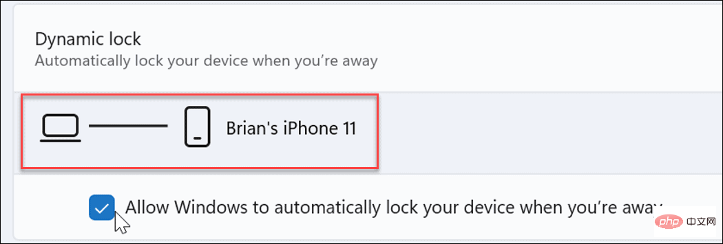 How to use Dynamic Lock on Windows 11