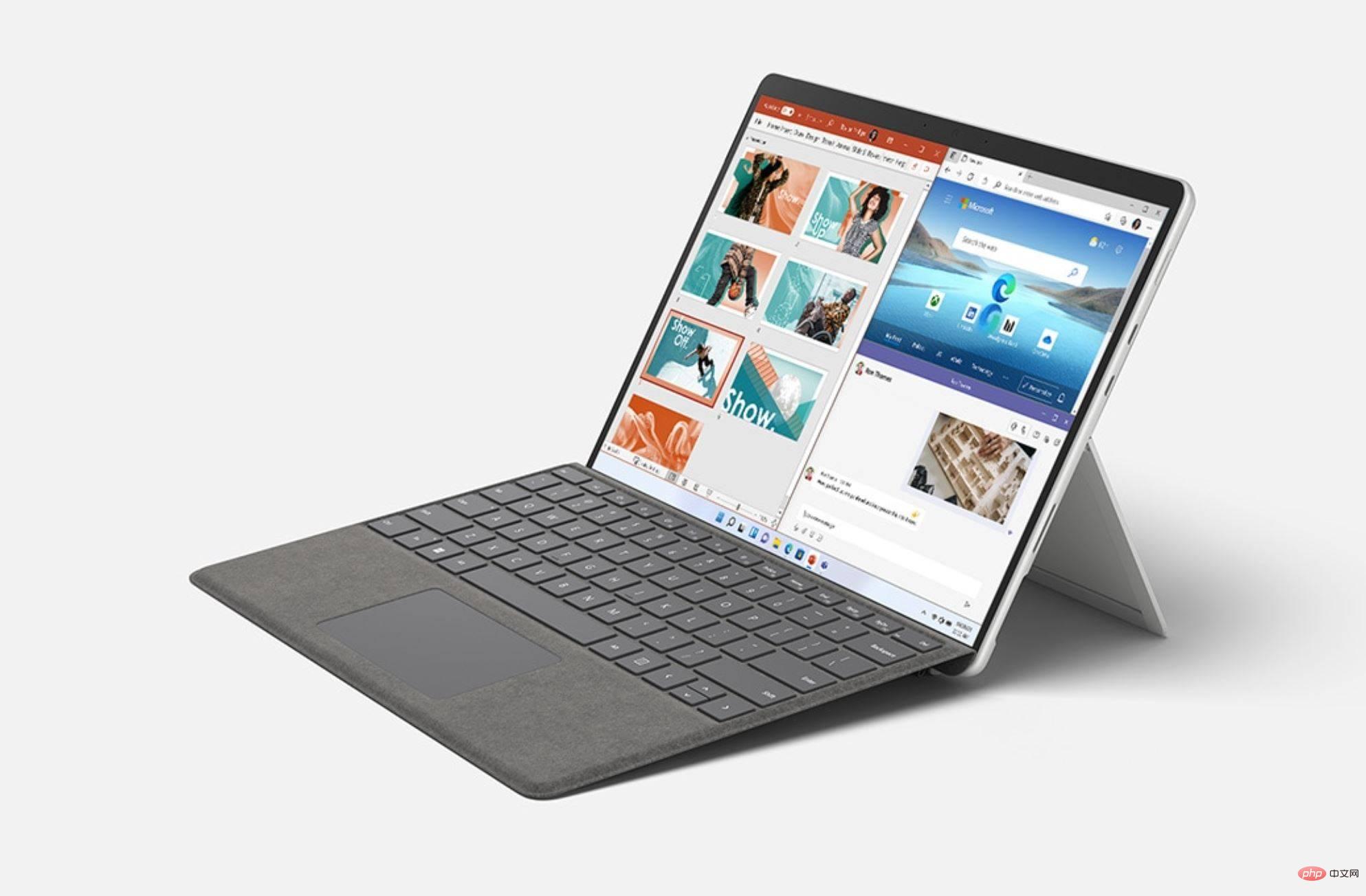 최신 Surface Pro 8 시스템 업데이트는 새로운 Surface 펜과 타이핑 커버를 지원합니다.