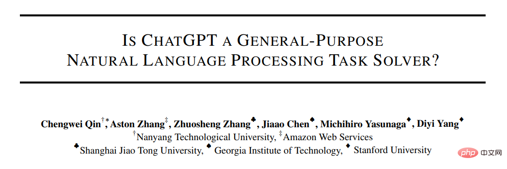 Is ChatGPT really a generalist? Yang Di and others gave it a thorough test.