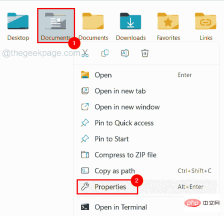 How to restore the default location of Documents folder in Windows 11, 10
