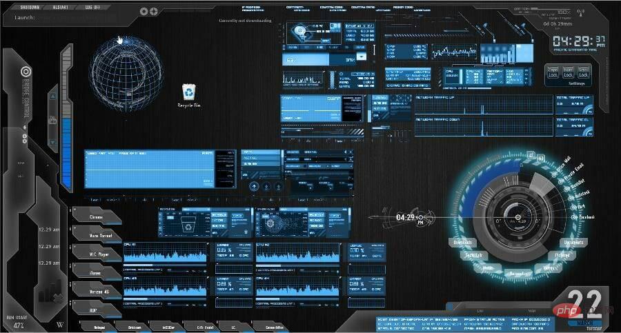 5가지 이상의 Windows 11용 최고의 Rainmeter 스킨