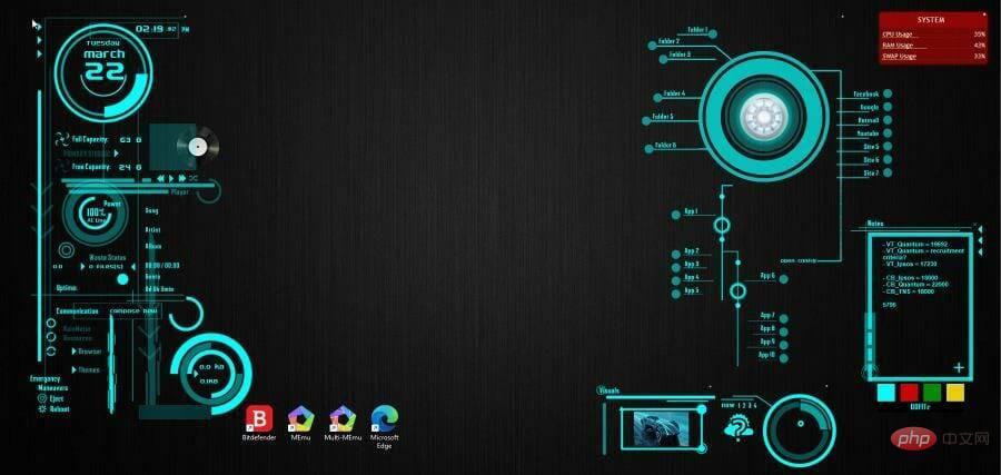 5+ Kulit Rainmeter Terbaik untuk Windows 11