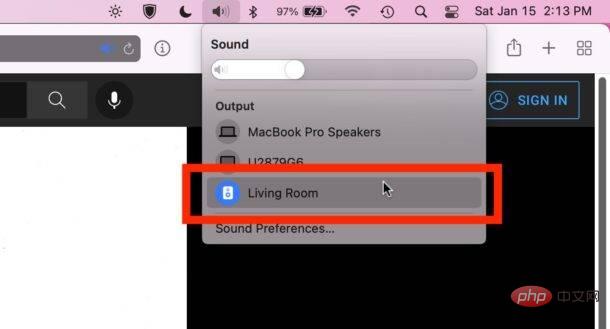 So verwenden Sie Sonos als Mac-Lautsprecher