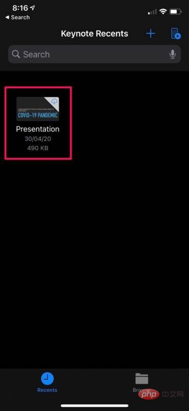 Bagaimana untuk menukar Keynote kepada PowerPoint pada iPhone dan iPad