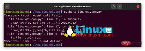 Une ligne de code pour rendre votre bug Python unique