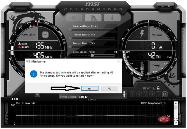 Tidak boleh menukar voltan teras dalam MSI Afterburner: 3 cara untuk membetulkannya