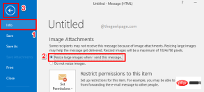 MS Outlook에서 첨부된 이미지의 크기를 줄이는 방법