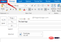 MS Outlook에서 첨부된 이미지의 크기를 줄이는 방법