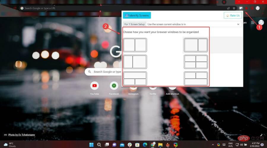 How to view multiple Chrome windows on the same screen