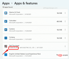 How to find the version number of an app installed on Windows 11