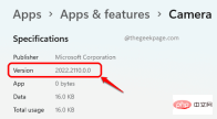 How to find the version number of an app installed on Windows 11
