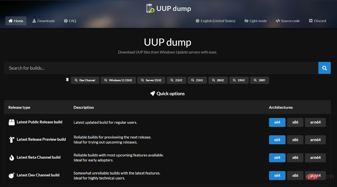 How to download Windows 11 ISO from UUP dump