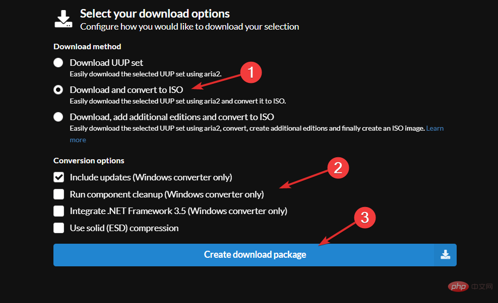 如何從 UUP 轉儲下載 Windows 11 ISO