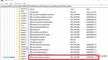 Enabled-link-connections