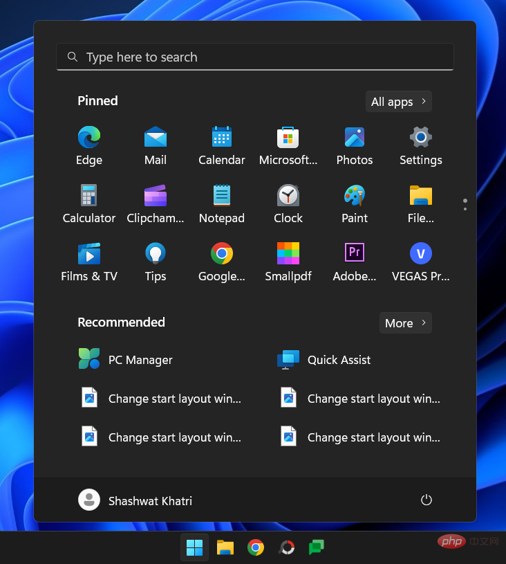 Bagaimana untuk menukar susun atur menu Mula dalam Windows 11