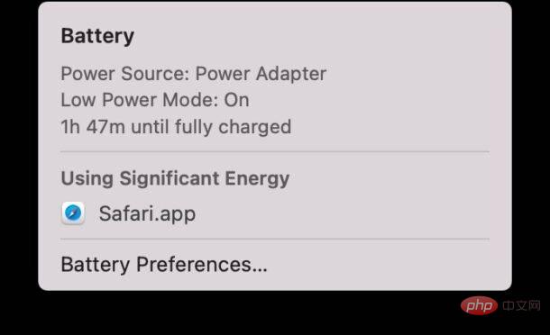 Enable Low Power Mode on Mac via the command line