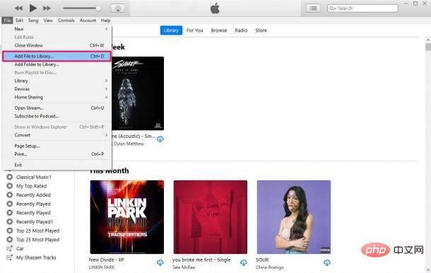 Bagaimana untuk menambah lagu ke Perpustakaan Muzik iCloud daripada Windows PC