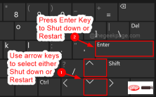 use-arrow-key-and-enter-key-to-shut-down-or-restart_11zon