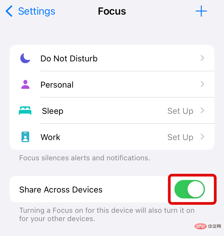 How to share focus status with everyone on iPhone