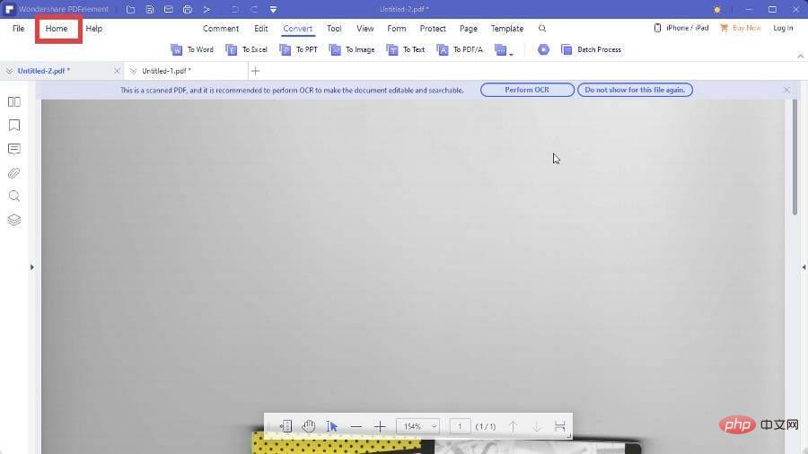 Cara mengimbas berbilang halaman menjadi satu PDF pada Windows 110