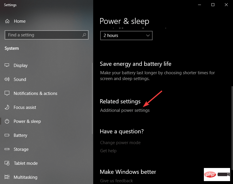 Additional-power-settings