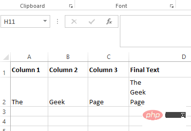 So fügen Sie in Microsoft Excel neue Zeilen zu Zellen hinzu