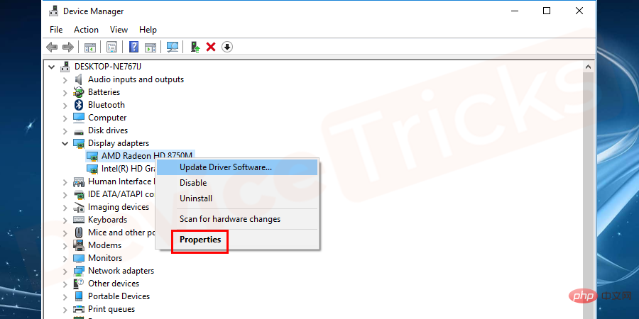 display-adaptor-properties