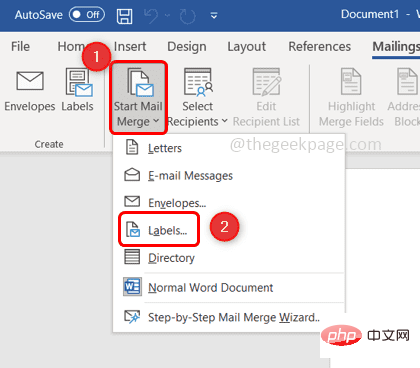 Microsoft Word で Avery 住所ラベルを作成および印刷する方法