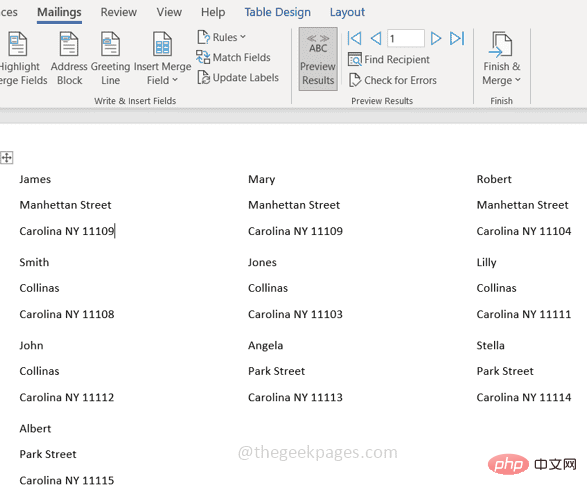 Microsoft Word에서 Avery 주소 라벨을 만들고 인쇄하는 방법